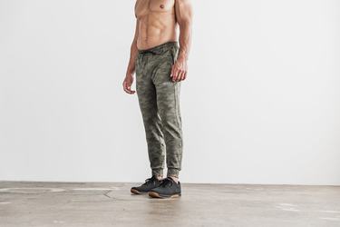 Nobull Men's Joggers Green Camo | Australia (LB9138)